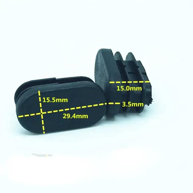 40pcs Hardwood Floor Protector Oval Plastic Plugs Pipe Table Chair Stool Leg Tubing End Cap Tube Pipe Inserts Plug Dust Cover
