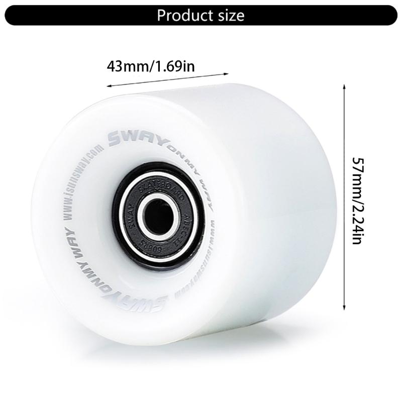 4pcs Skateboard Wheels Polyurethane Street Skating Bearings Scooters Wheel for Street Surfing and Longboards