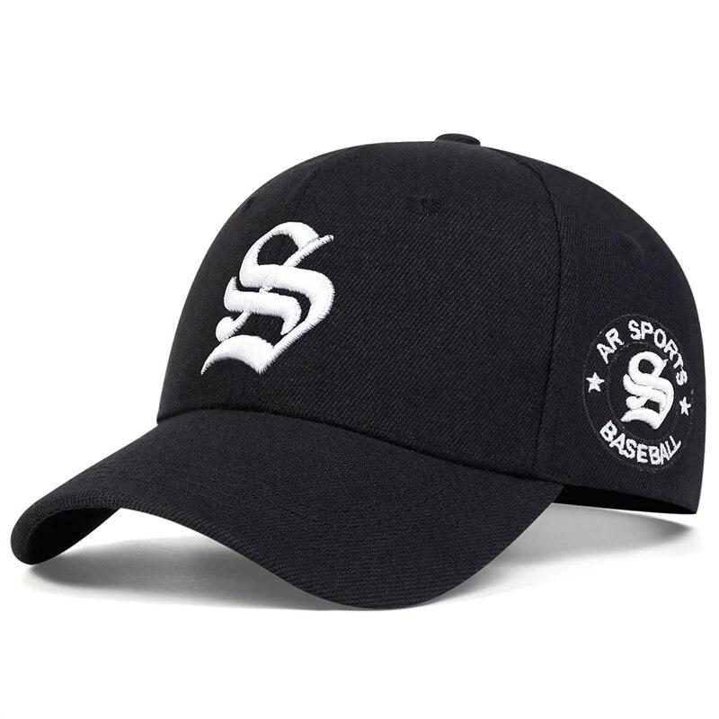 Damen Gotisch S Buchstaben Print Stickerei Seite Ar Sport Baseballkappen Frühling Herbst Outdoor-Nutzung Verstellbar Lässige Hüte Sonnenschutzmütze Für Männer Und