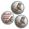 Emotional Support Coin Inspirational Monkey Challenge Pocket Coin Double?Sided Collectible Token for Friends Family Motivation Keepsake
