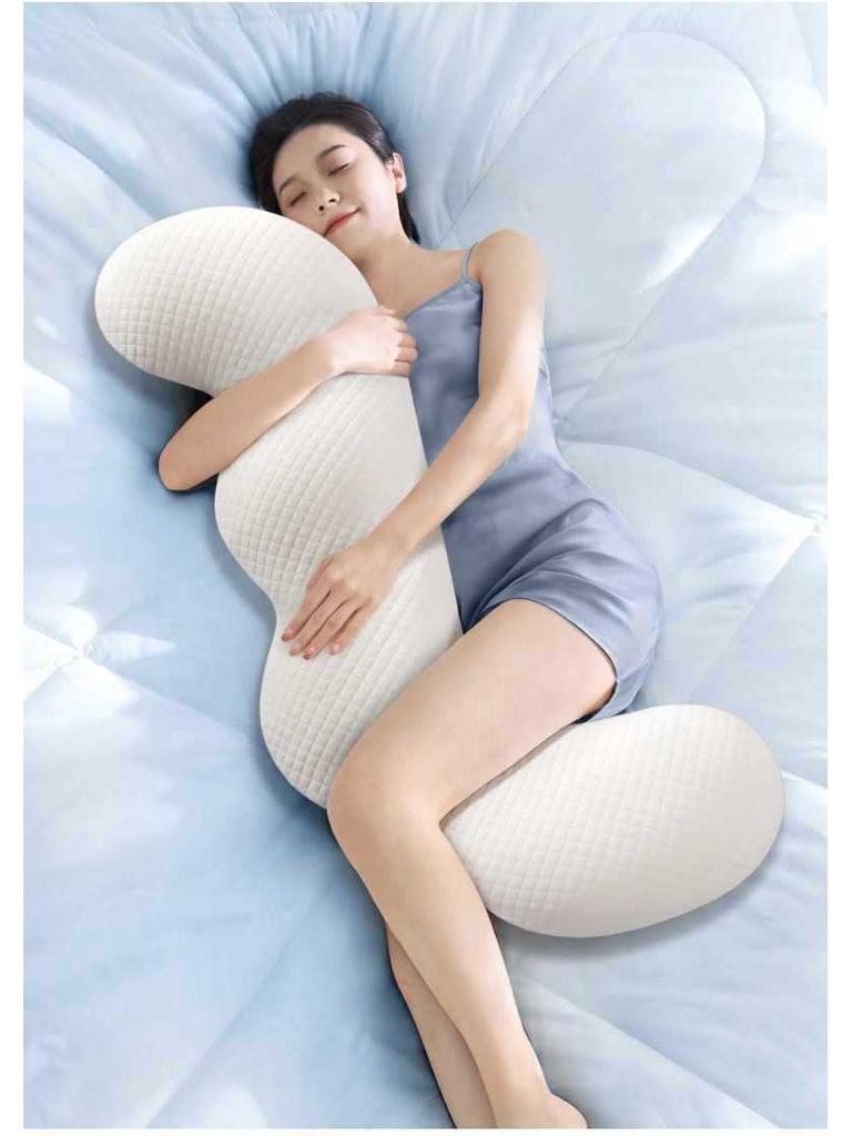 Memory Foam Body Pillow for Teens & Adults - Side Sleeper, Removable & Washable Cover, Long Leg-Clamping Design