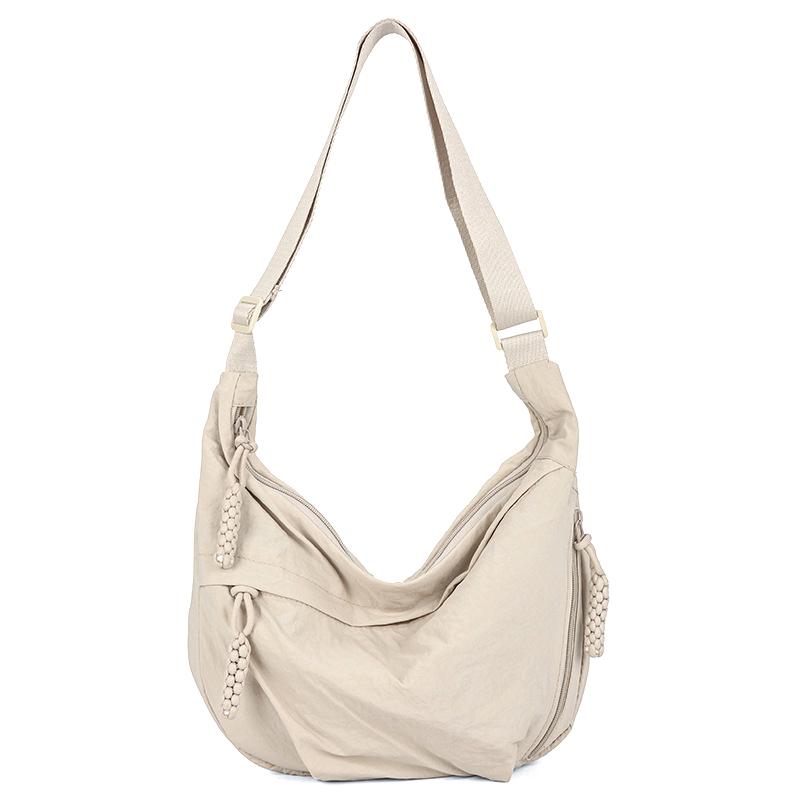 Borsa a Spalla in Tessuto Morbido alla Moda da Donna Tinta Unita Stile Casual da Studente Borse Grandi Borse a Tracolla per Donna Borsa Hobo da Spalla