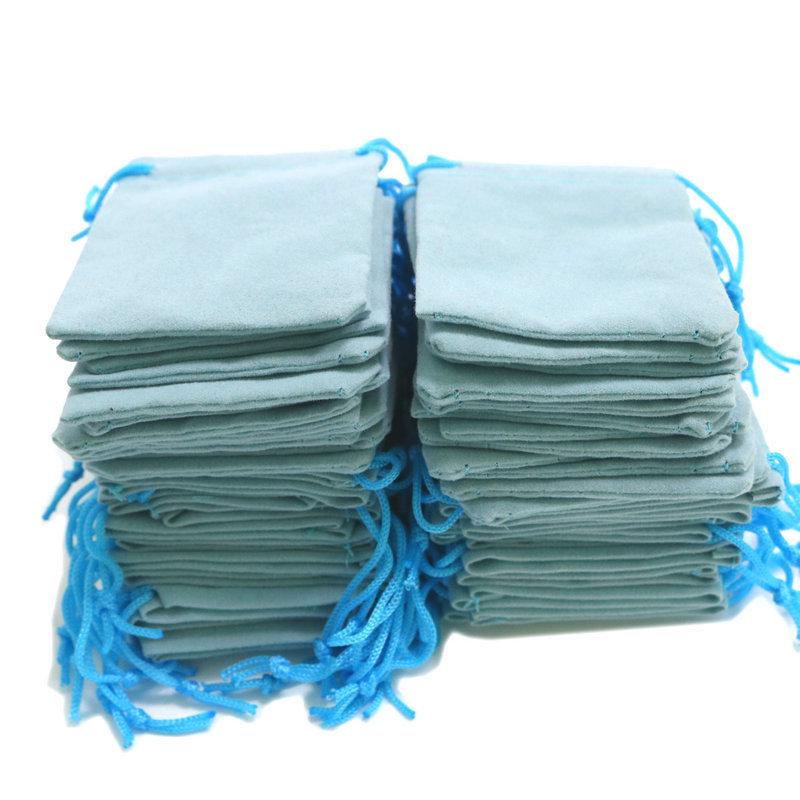 

Бархатный мешочек на кулиске 5x7 см для наушников и украшений - Доступен в черном, красном, розовом цвете 5*7cm синий