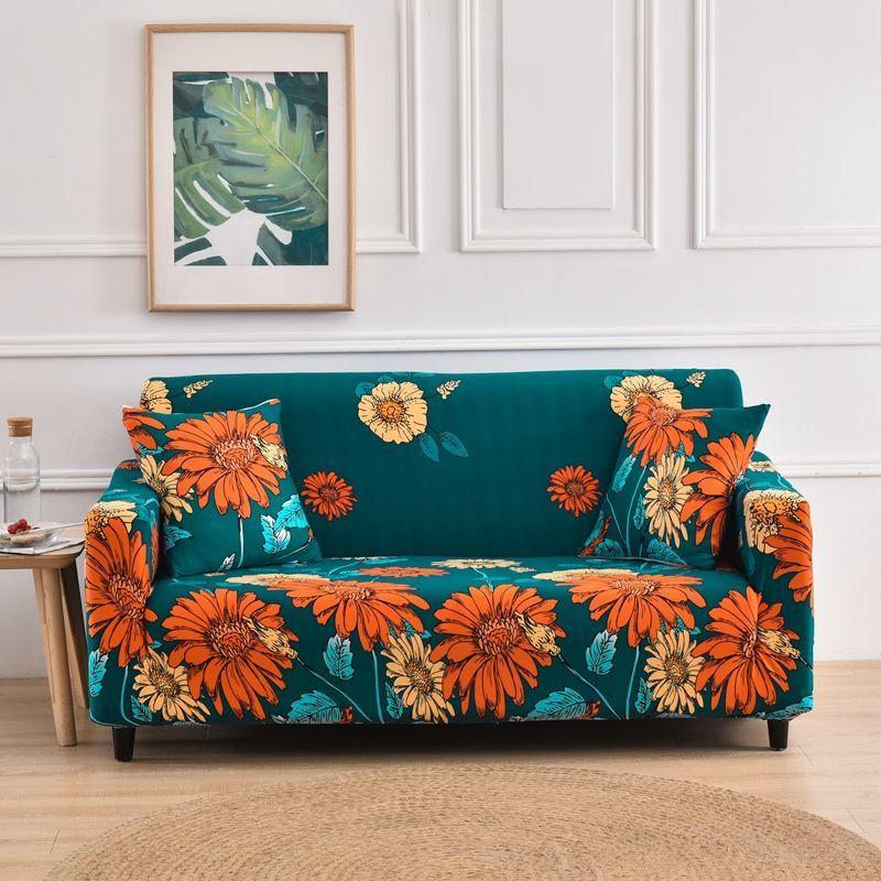 Husă Elastică pentru Perna de Șezut a Sofalei Husă Elastică pentru Perna de Șezut Husă pentru Canapea Husă Geometrică cu Dungi pentru Decorarea Camerei de Zi