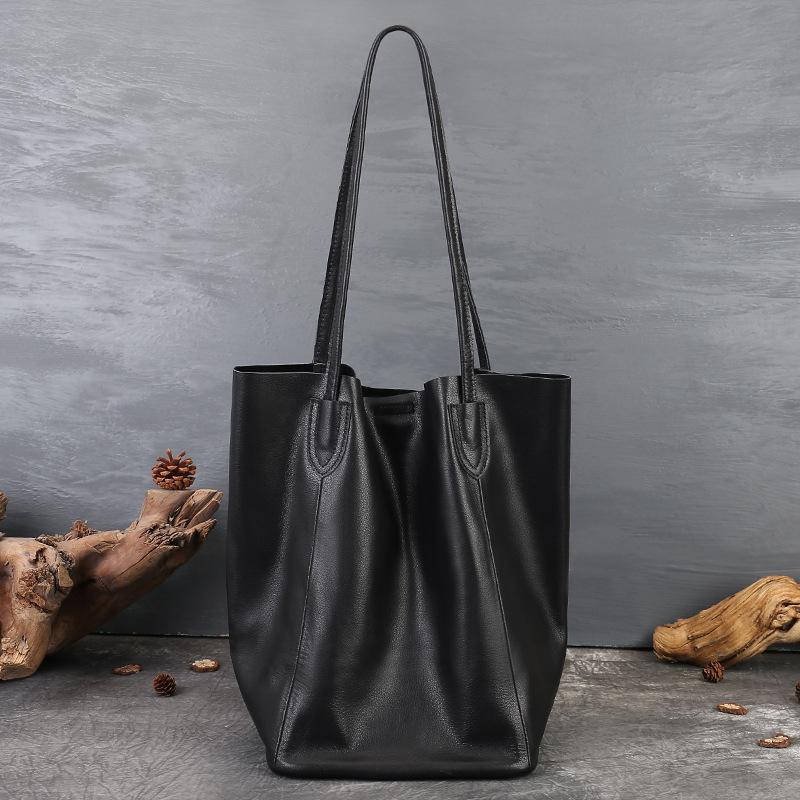 Large-capacity Water Bucket Backpack, Commuter Single-shoulder Bag, High-end Tote Bag чёрный