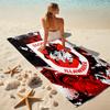 1pc Football Team (64) Beach Towel, Comfortable and Thick, and Swimming/Bath/Picnic/Camping Towel, Suitable for Seaside Beaches