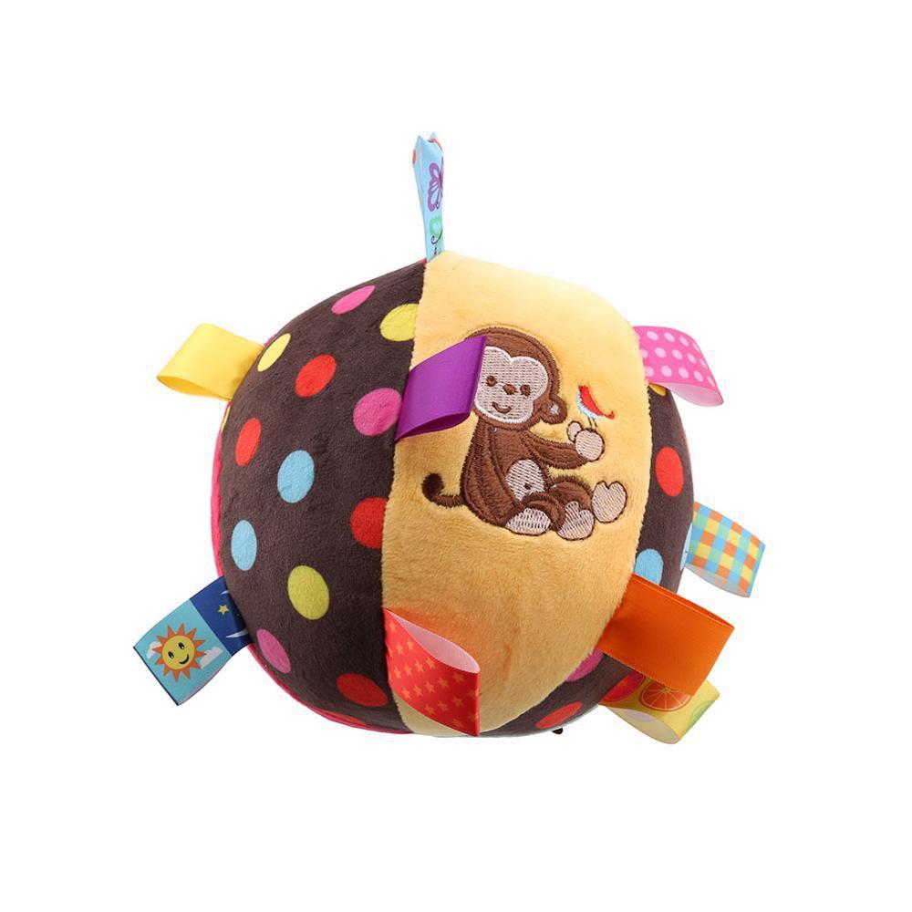 Colorful Children Ring Baby Ball Bell Music Cloth Sense Learning Toy Educational Cotton Hand Grab Ba