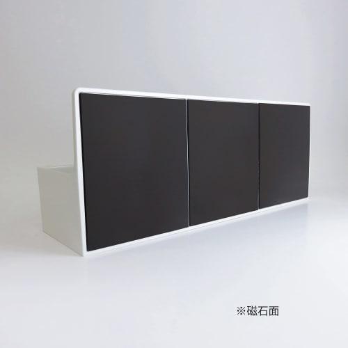 Towa Sangyo Bathroom Rack, White, Approx. 28.3 x 9.4 x 11.2 cm, Magnetic SQ, Bath Pocket, Wide, 39208