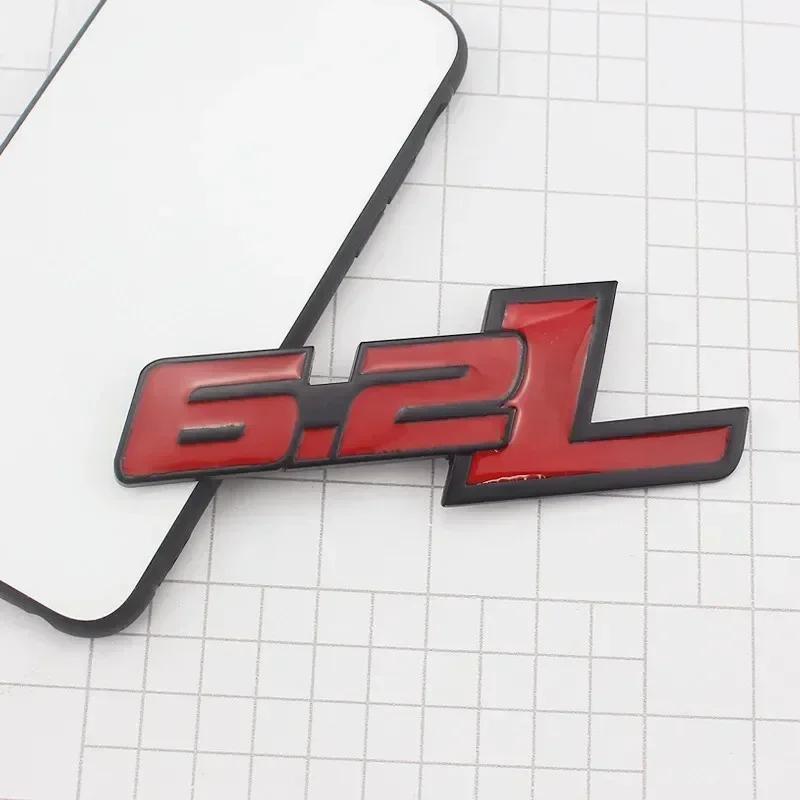 vplrc1 3D Metal 6.2L Logo Car Rear Boot Trunk Emblem Badge Sticker For Ford Raptor F150 Hummer H2 Chevrolet C7 Camaro Dodge Challenger