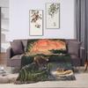 Dinosaur World Blanket Quality Super Warm Jurassics Park Throw Blanket Winter Girls Boys Living Room Fashion Bedspread