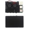 Passive Cooling Metal Case for Raspberry Pi 3B & 4, Aluminum Alloy Replacement Enclosure with Copper Heat Sink Compatibility