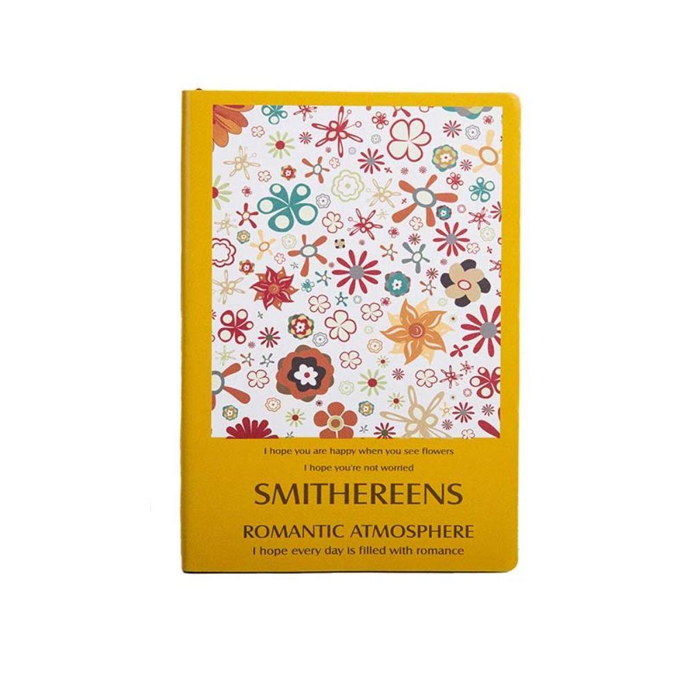 Cute Office Journal Diary Notepad Thickened Class lined NoteBook Floral Flower Notebook Student