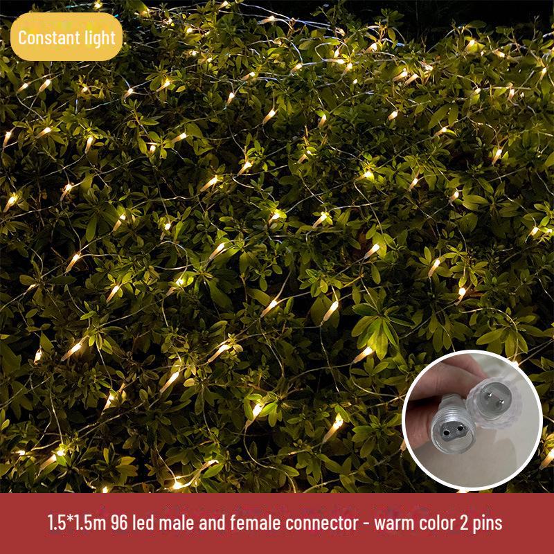 Wasserdichte LED Lichterketten für Fischernetze zur Dekoration von Rasen und Landschaft im Außenbereich