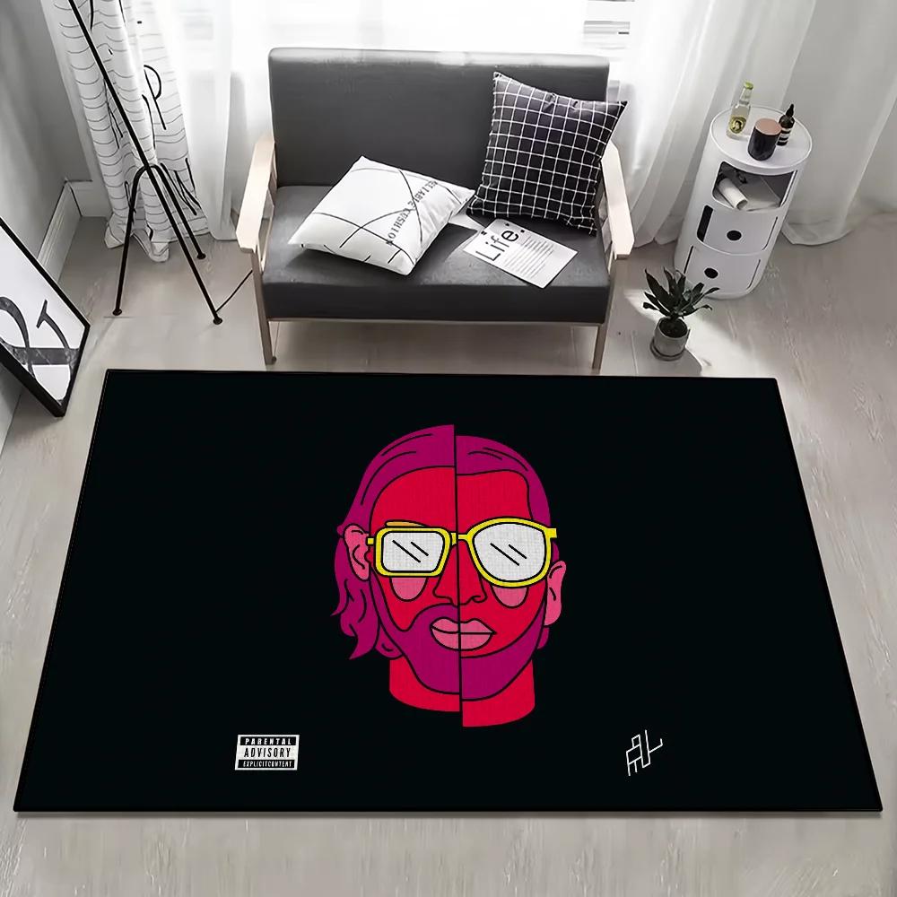 Door Mat q-Qlf Anti-Slip Kitchen Bedroom Handmade p-PNL Tufted Rug Carpet singer Living Rapper Room Entrance Decoration