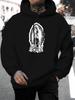 New Arrival for Summer 2026: Unisex European and American Style Casual Versatile Fashion Hooded Sweatshirt Featuring a Unique Print Design of the Virg