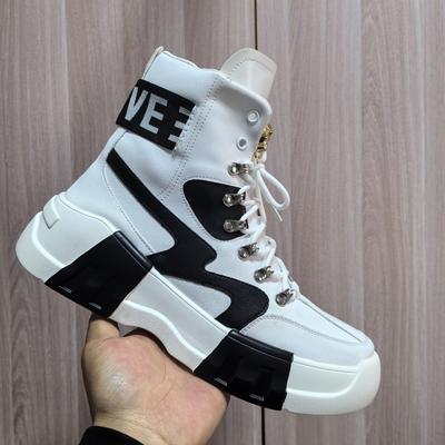Luxury Designer Trend Men's Shoes Flat Cas Ual Shoes Thick Bottom Ankle Boots Trainers Zapatos Hombre A6