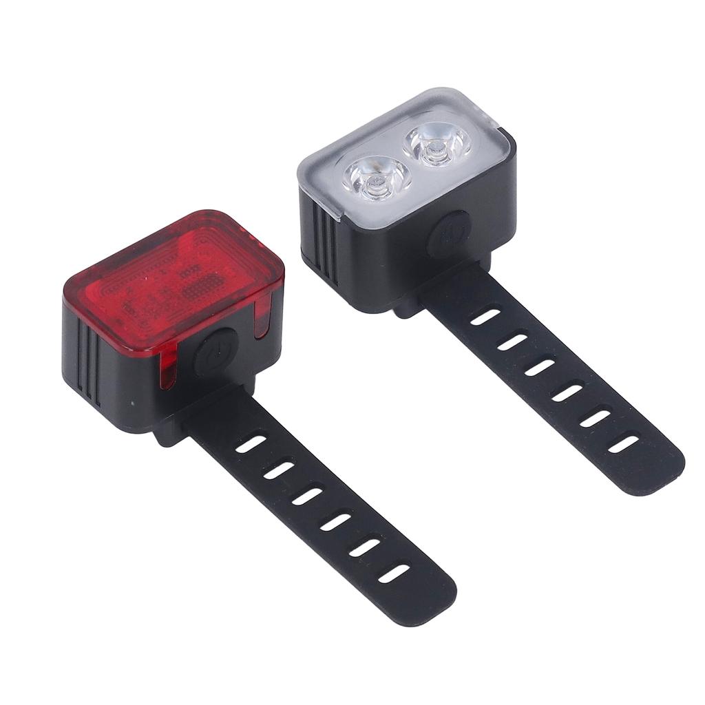 Bike Light Set USB Charging Headlight Tail Light Set Waterproof Cycling Warning Lights