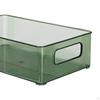Bathroom Vanity Organizer Food Container 26.5cmx16cmx7.5cm/10.43inchx6.30inchx2.95inch Clear