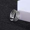 Adjustable Open Ring Women With Delicate Lace Design Minimalist Boho Chic Plated Jewelry