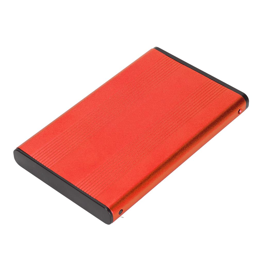 Hard Drive Enclosure 2.5in USB2.0 480Mbps Easy Installation Highly Durable Aluminum Alloy Plug and Play HDD Enclosure
