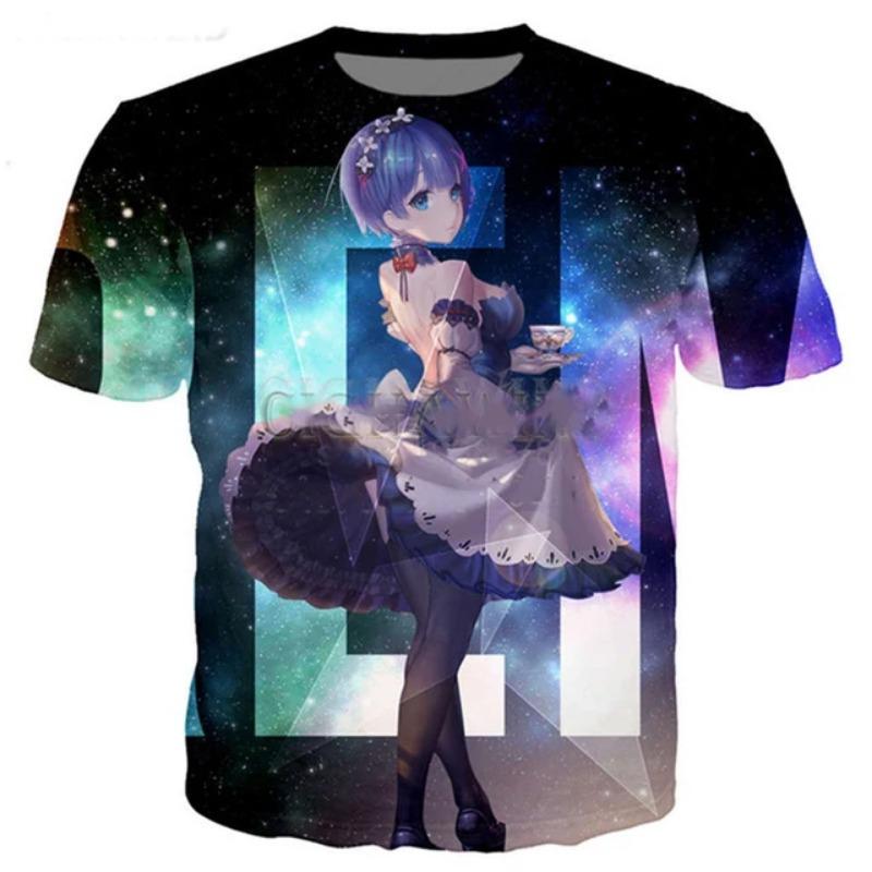 New T Shirt Men/women Anime Girl 3D Printed T-shirts Casual Harajuku Style Tshirt Streetwear Tops Oversized Clothing