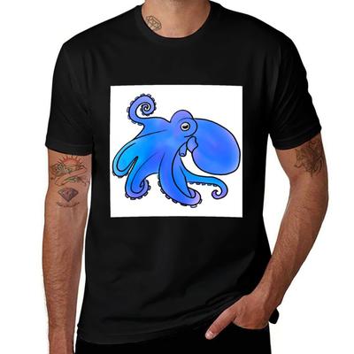 Cool Color Octopus Tshirt Holiday Vacation Tee Shirt