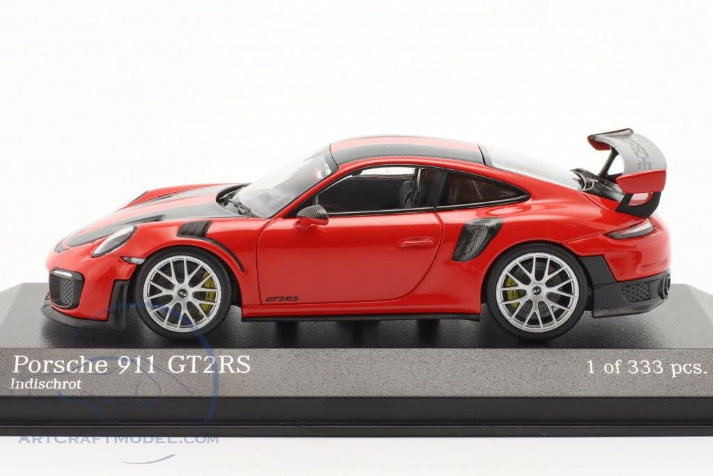 Minichamps Mini Car Porsche 911 GT2 RS 2018 Weissach Package 1/43 (991 II) (Black Stripe) [Item]