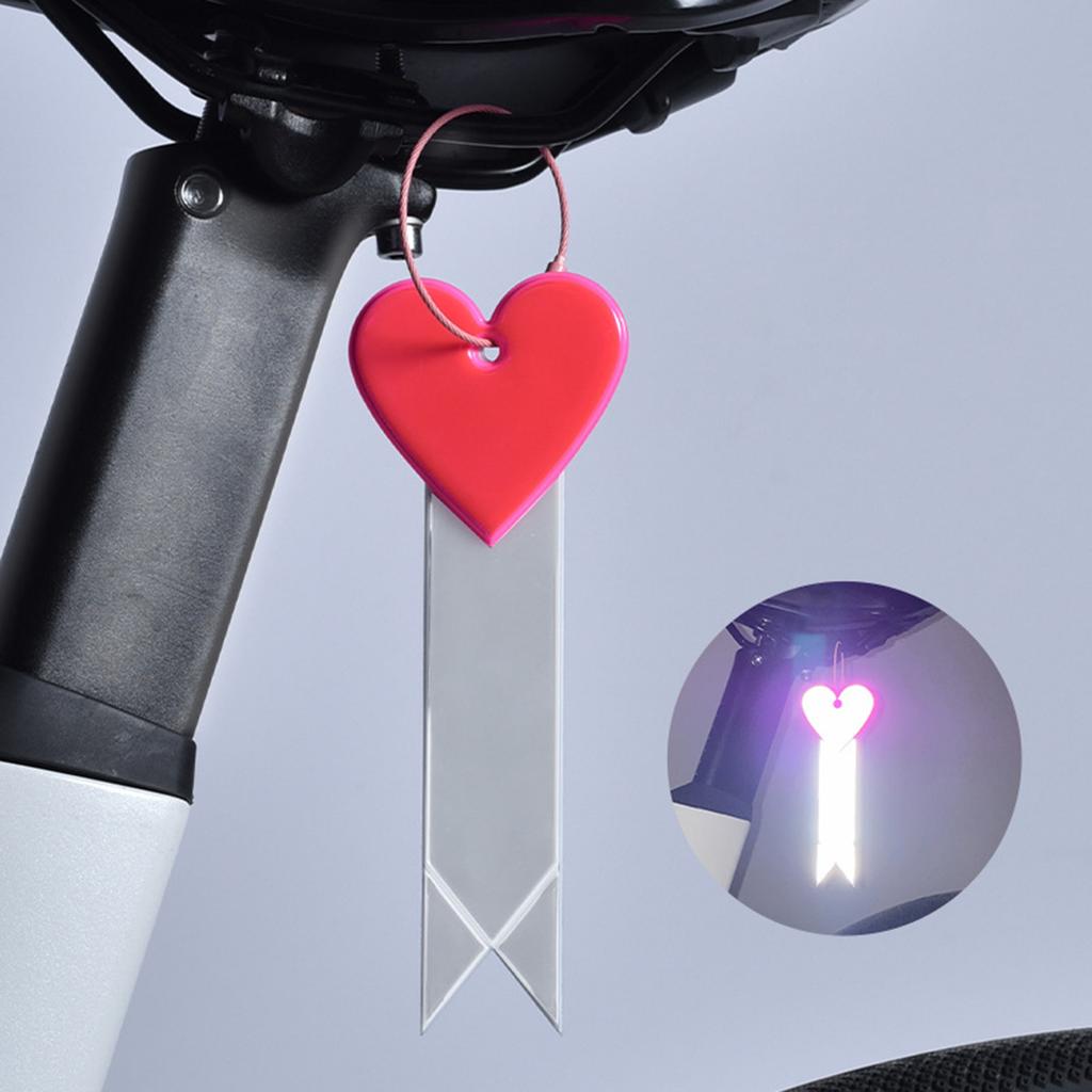 Bicycles Reflective Pendant Night Cycling Safety Pendant Reflective Keychains for Easy Installation