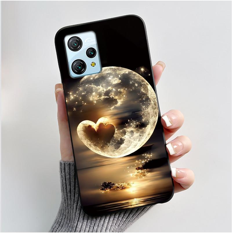For Blackview A53 Case Blackview A53 Pro Back Cover Luxury Cute Love Rabbit Funny Black TPU Soft Silicone Protective Phone Case