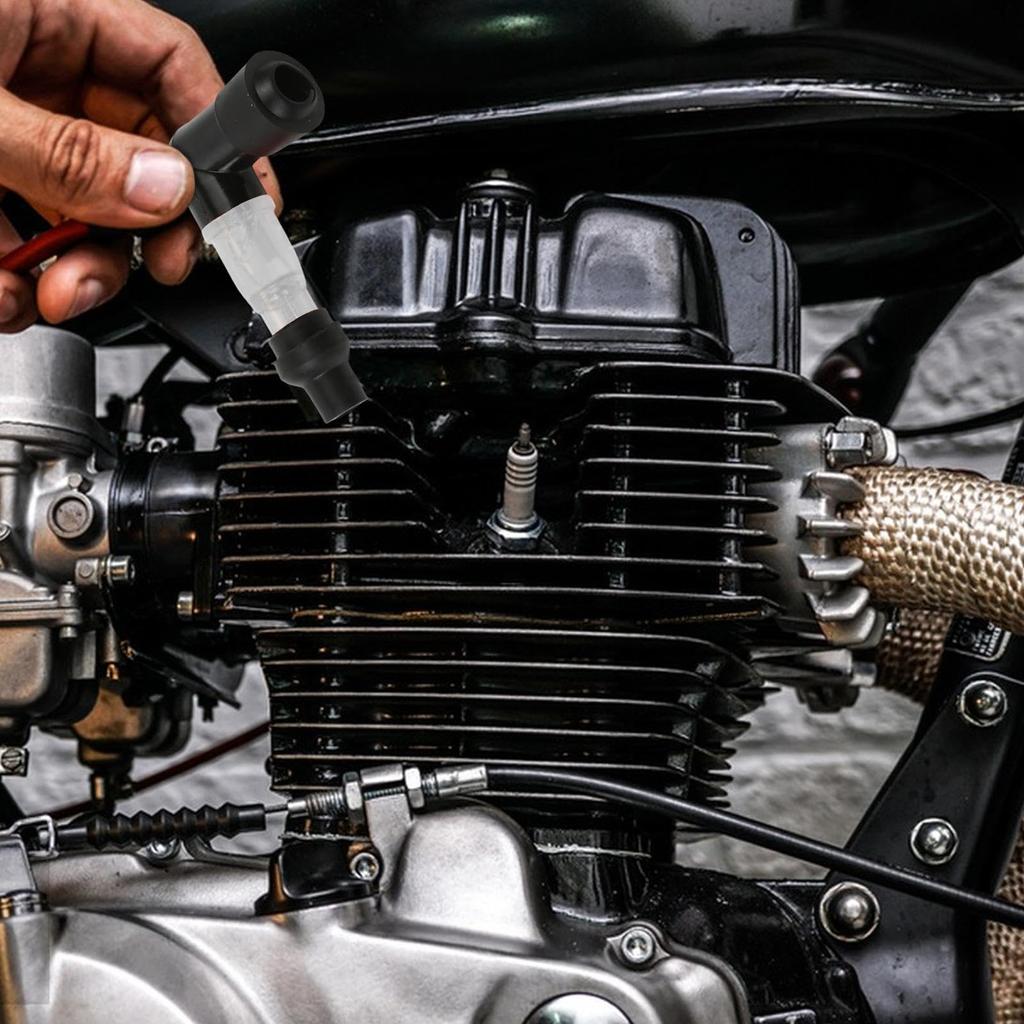 Cappuccio Candela Lampeggiante ad Angolo Retto, Accessori Moto Universali Cappuccio Alta Tensione Scintilla Flash