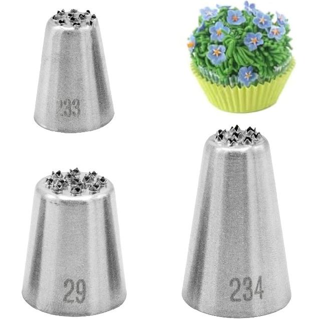 12-Piece Piping Couplers Set - 3 Sizes for Piping Bags & Icing Nozzles (Plastic Standard Couplers, Clear)