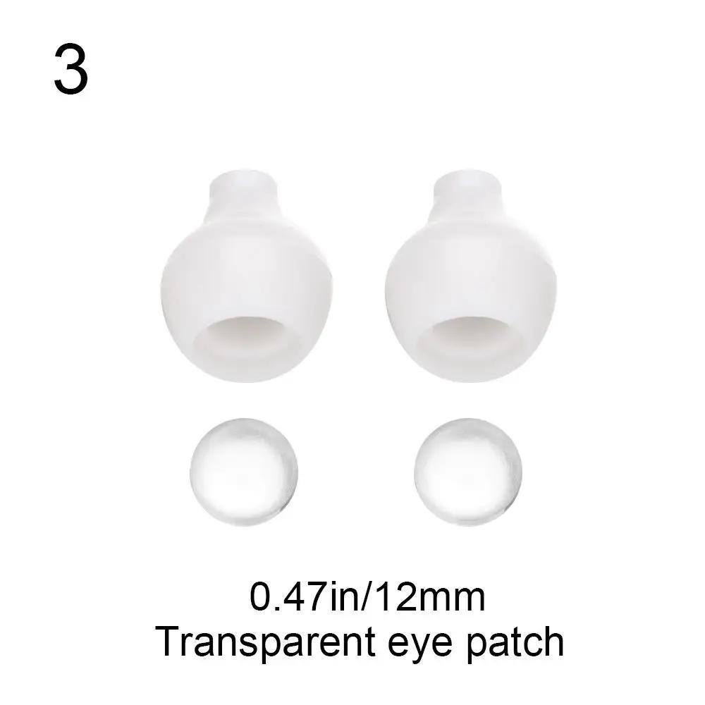 

1Set Acrylic Half Round Doll Eyes 8~26Mm Transparent Black Eye Patch Safety Eyeball Sticking Mud Clay Toys Diy Doll Accessories