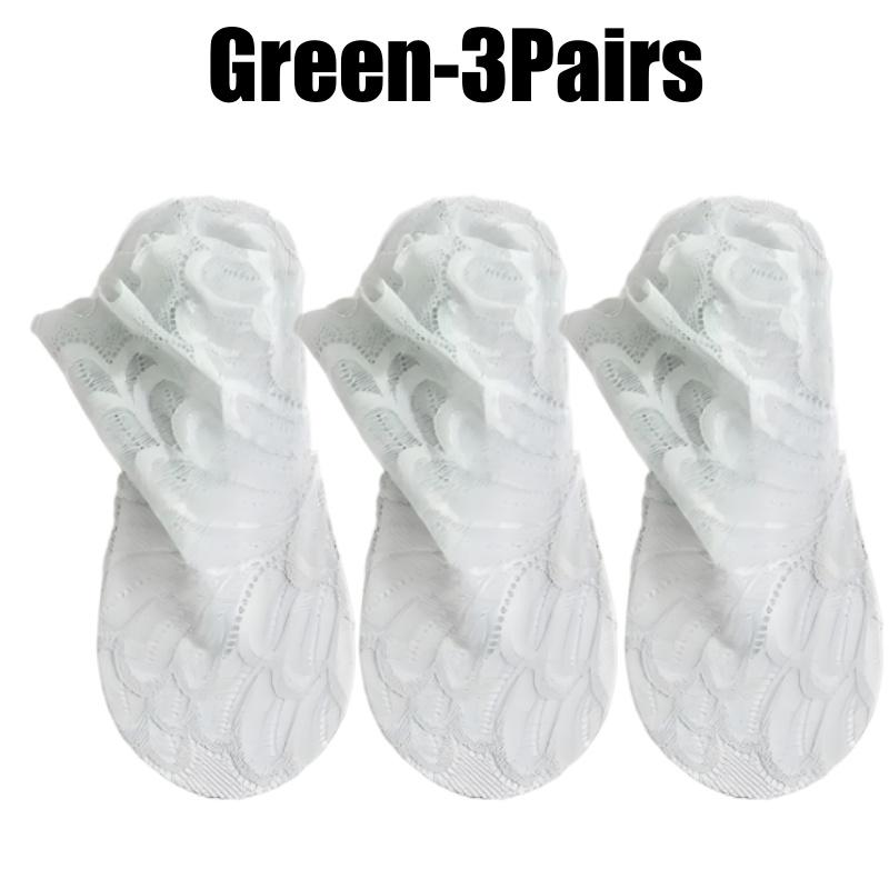 Fashion Women Lace Flower Mesh Socks Non-slip Invisible Liner Sock Female Elastic Comfy Thin Breathable Ankle Socks