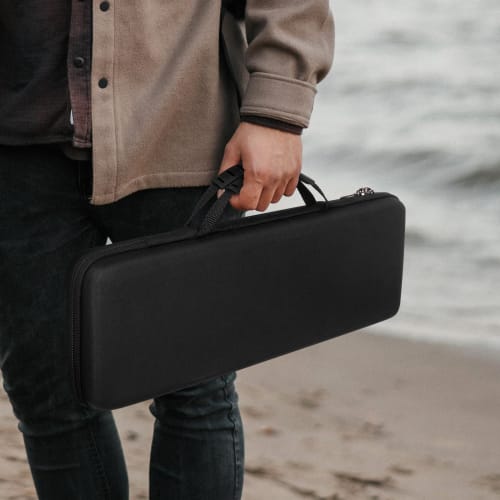 Linkidea Tvrdé cestovní pouzdro na klávesnici, Kompaktní pouzdro na 60% klávesnici a myš pro Razer Huntsman Mini 60%, Pouzdro na 61klávesovou klávesnici, Ochranné úložiště