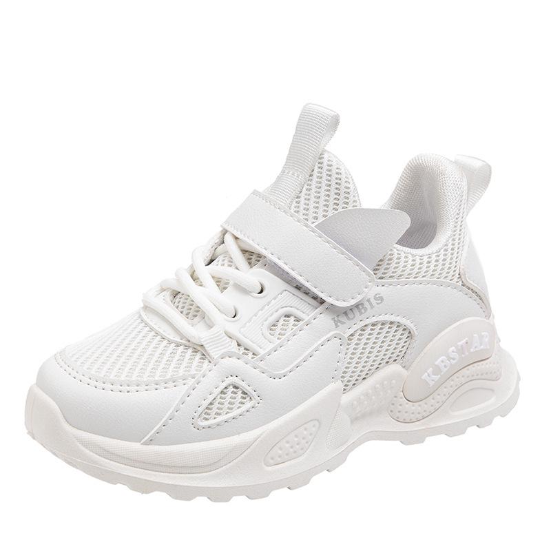 

Детские дышащие сетчатые кроссовки на липучках в стиле колор-блок для школы 27