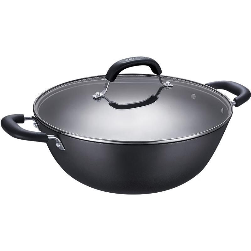 Supor 32cm Cast Iron Deep Wok