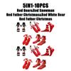 12PCS Christmas Socks Fall and Winter Cotton Magnet Hand-holding Socks Mid-calf Socks Cute Couple Socks Cartoon Christmas Socks
