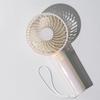 Handheld Airflow Rechargeable USB Wide Range of Portable Fan [2025 High-Volume Japanese-Made Fan] 3-Level Adjustment, Battery, Charging, Type-C