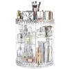 Hot Sale Makeup Organizer Acrylic 360-degree Rotating Adjustable Cosmetics Beauty Supplies Organizers Case Box
