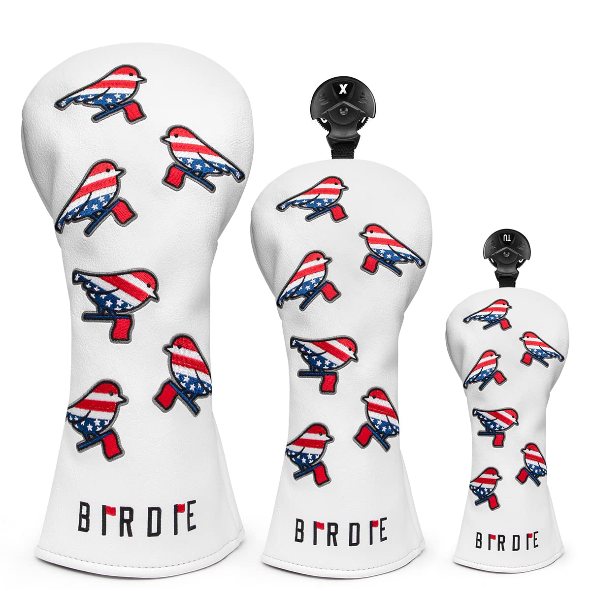 

Birdie USA Golf Headcovers (3-Piece Set)