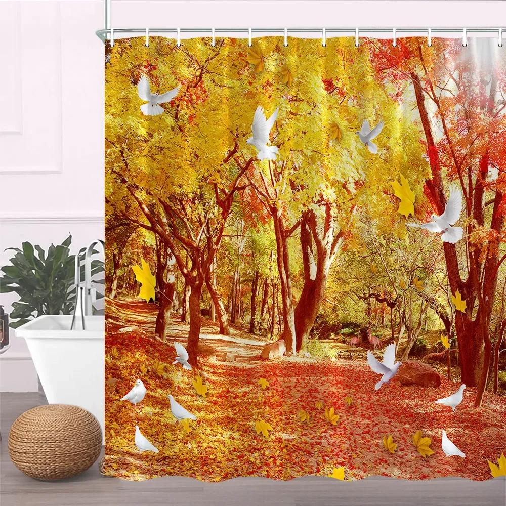 Nowoczesny czarny zestaw zasłon prysznicowych z haczykami - czarno-biała zasłona prysznicowa do łazienki Tkanina Geometryczne zasłony do wanny z haczykami