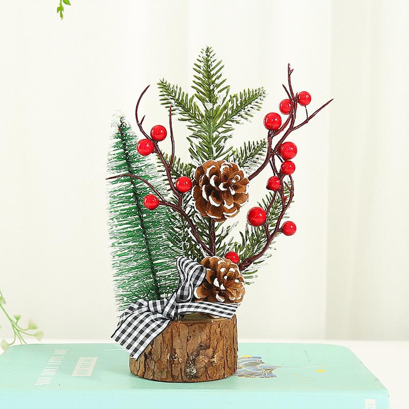

25CM table mini Christmas tree, Small size Christmas trees gift for kids and friends, desktop christmas tree, New year s tree decoration with light A