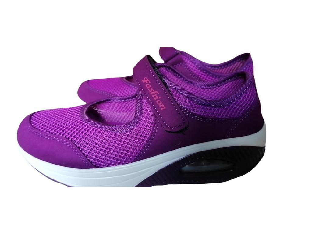 2020 Summer Cross-Border Women's Mesh Velcro Casual Shoes Size 42