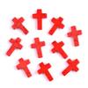 Pack of 19 Crystal Crosses Charm Holeless Design Natural Energy Enhancers for Meditations Home Office Desk Decors Craft