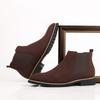 Men Ankle Boots Suede Leather Chelsea Boots British Style Slip On Men Shoes Round Toe High Top Casual Boot Outdoor Work Men Boot