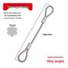 Rust-Proof, Wear-Resistant Steel Wire Rope with Aluminum Head - High Load-Bearing, Corrosion-Resistant, Thickened for Outdoor Industrial Safety