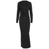 Women European Style Long Sleeve High Waist Slim Fit Long Mermaid Dress