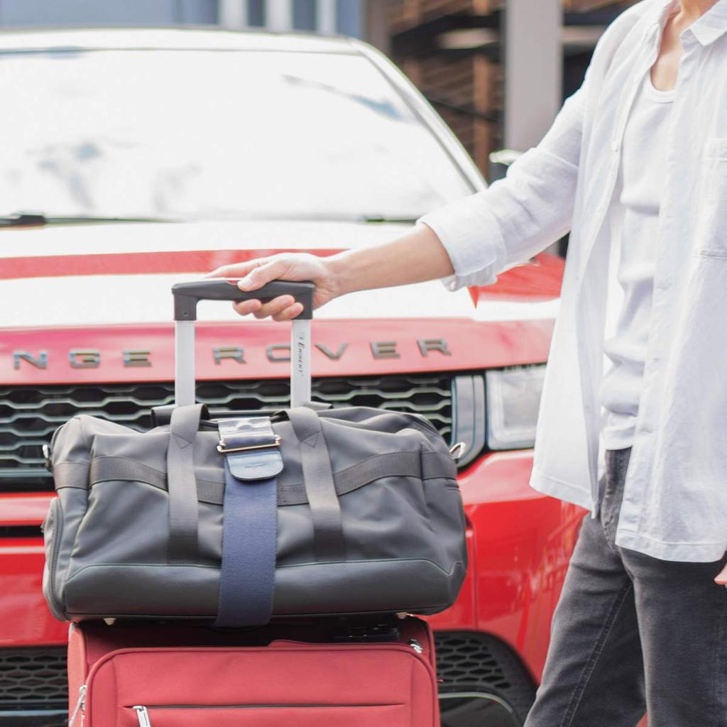 Dom Teporna Suitcase Strap, Carry-on Bag Strap, Elastic Band, Secures Bag, Travel, Business Trip, Black