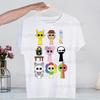 Sprunki Plush T Shirts for Guys O-Neck Short Sleeve Regular Mens Height Quality Men Hip-Hop Tee Shirt