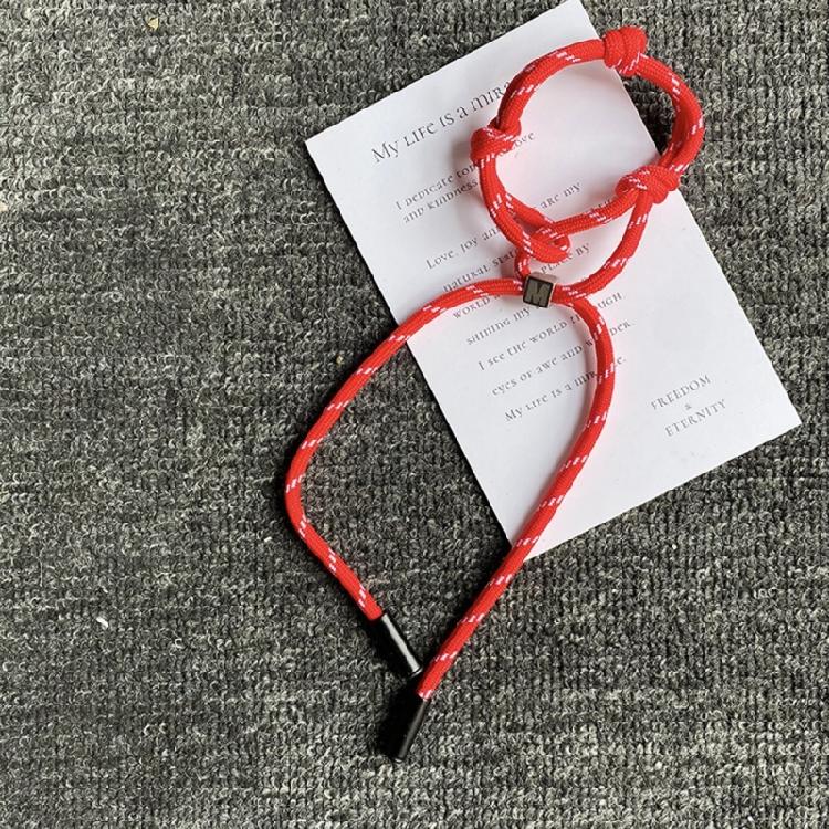 Relationship Bonding Couple Bracelet Nylon Rope Braided Handchain Adjustable Handwoven Wristchain Unisex Jewelry